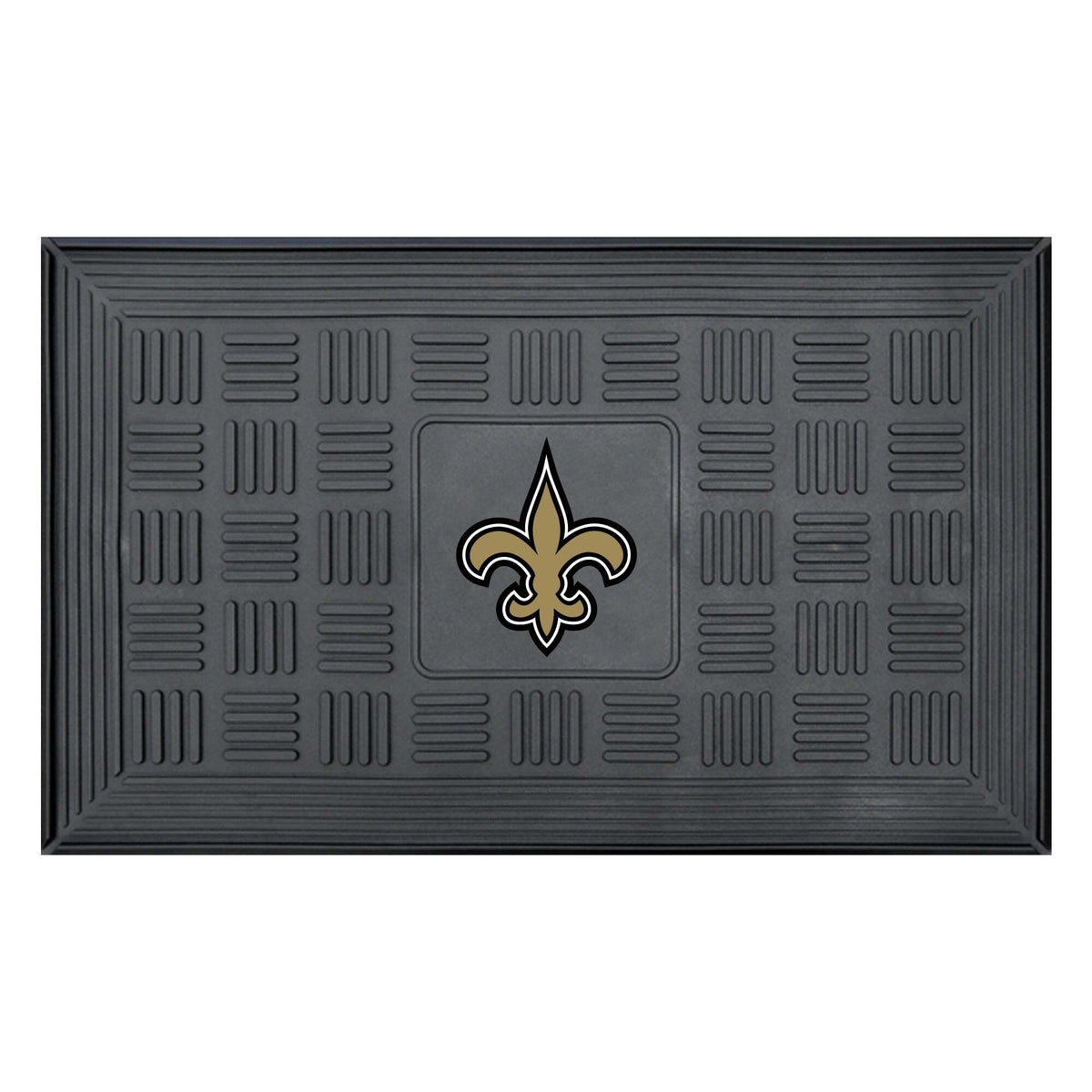 New Orleans Saints Door Mat 19x30 Medallion