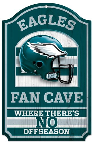 Philadelphia Eagles Sign 11x17 Wood Fan Cave Design