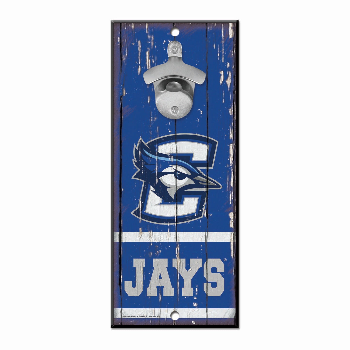 Creighton Blue Jays Sign Wood 5x11 Bottle Opener