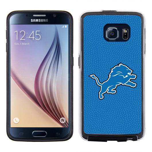 Detroit Lions Phone Case Team Color Football Pebble Grain Feel Samsung Galaxy S6 CO