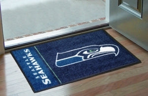 Seattle Seahawks Rug 19x30 Starter Style Logo Design