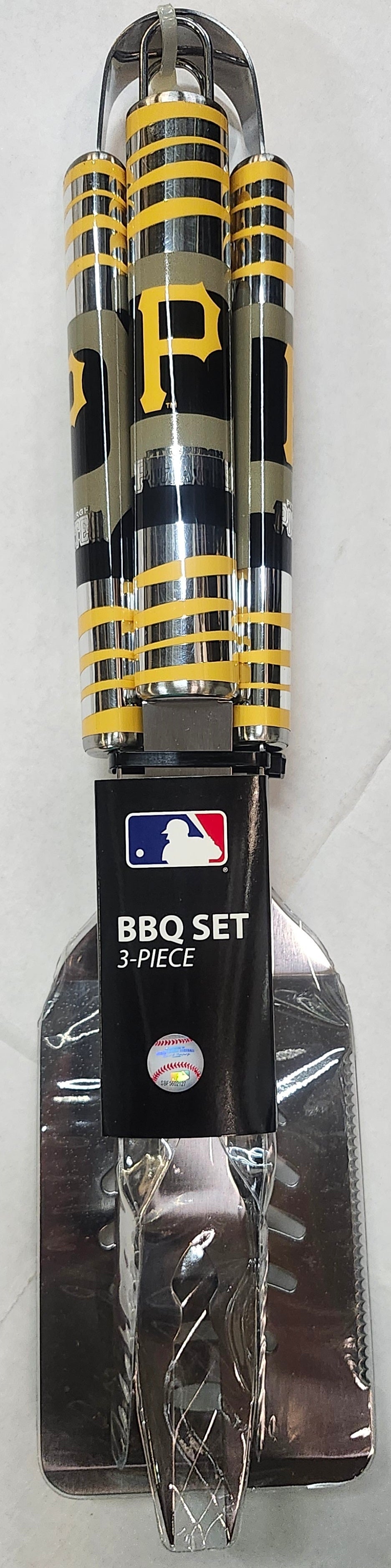 Pittsburgh Pirates Utensil Set Grilling BBQ Stainless Steel 3 Piece CO