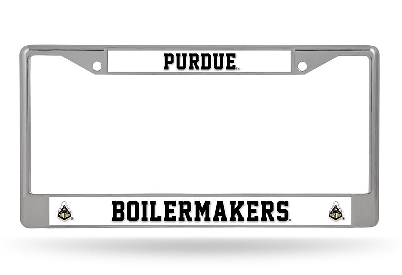 Purdue Boilermakers License Plate Frame Chrome