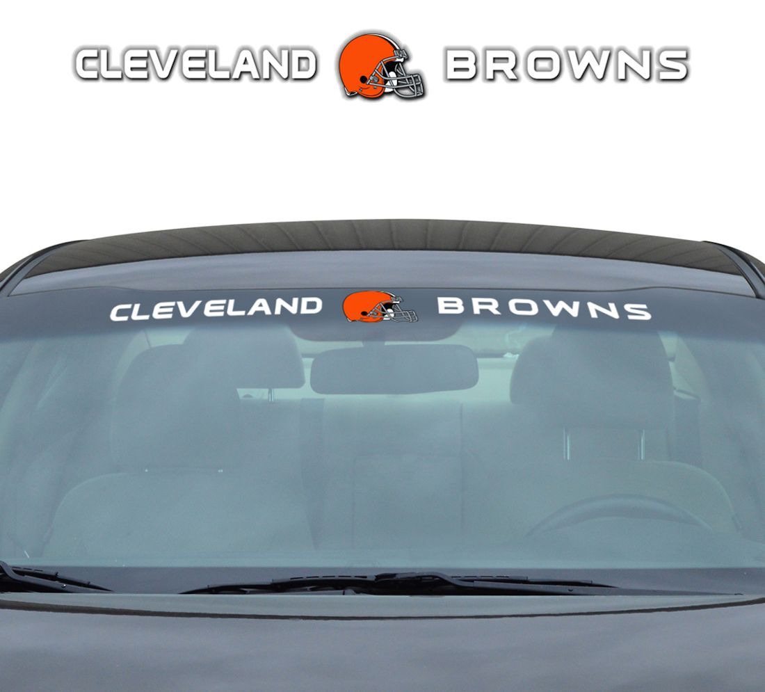 Cleveland Browns Decal 35x4 Windshield