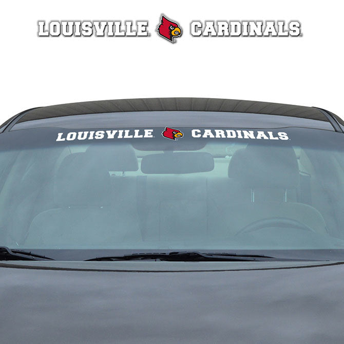 Louisville Cardinals Decal 35x4 Windshield Style