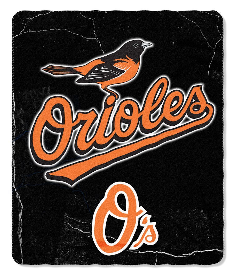 Baltimore Orioles Blanket 50x60 Fleece Wicked Design