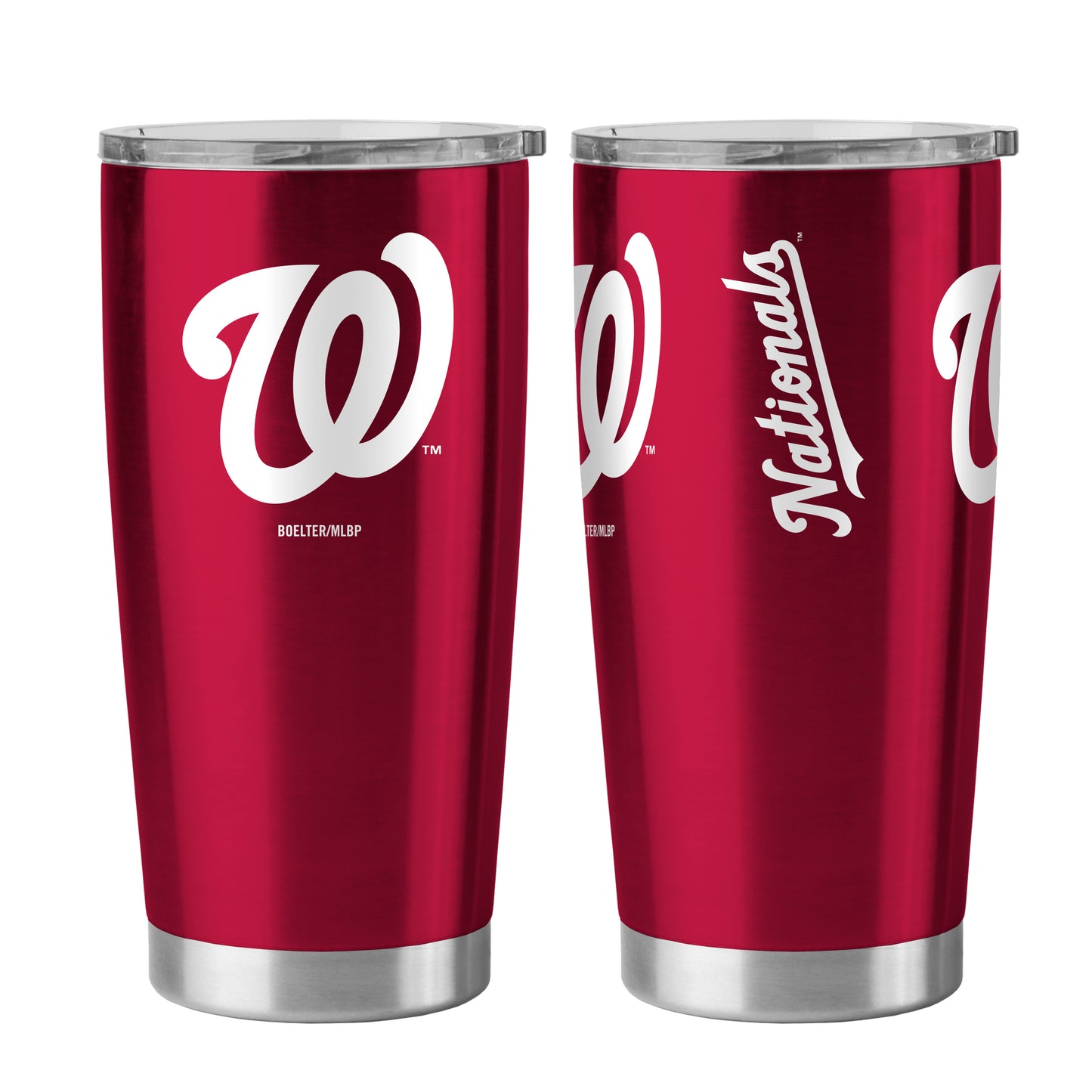 Washington Nationals Travel Tumbler 20oz Ultra Silver