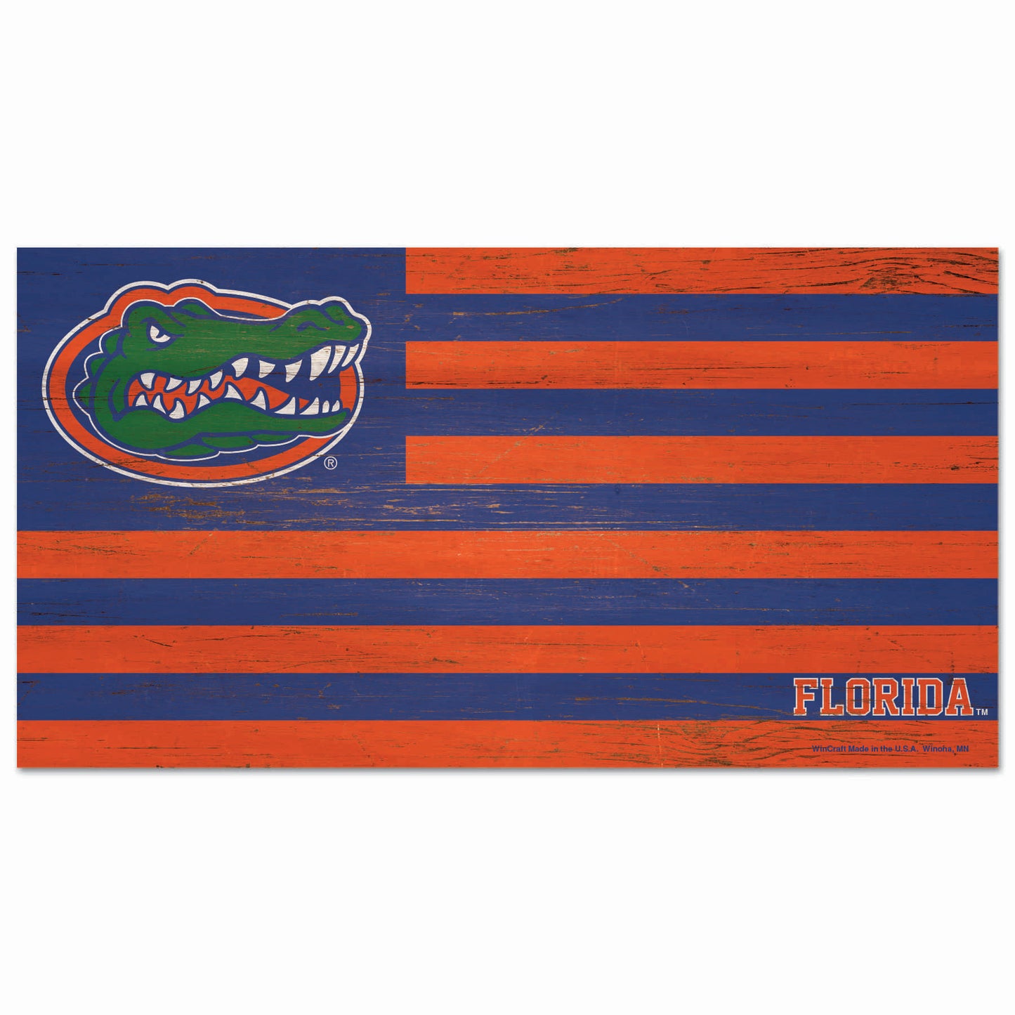Florida Gators Sign Wood 9x17 Flag
