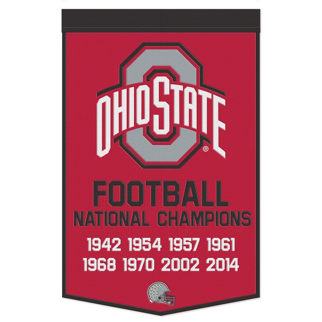 Ohio State Buckeyes Banner Wool 24x38 Dynasty Champ Design Football
