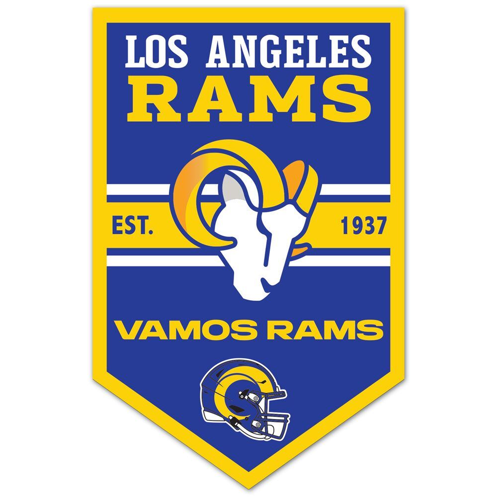 Los Angeles Rams Sign 11x17 Wood Chevron