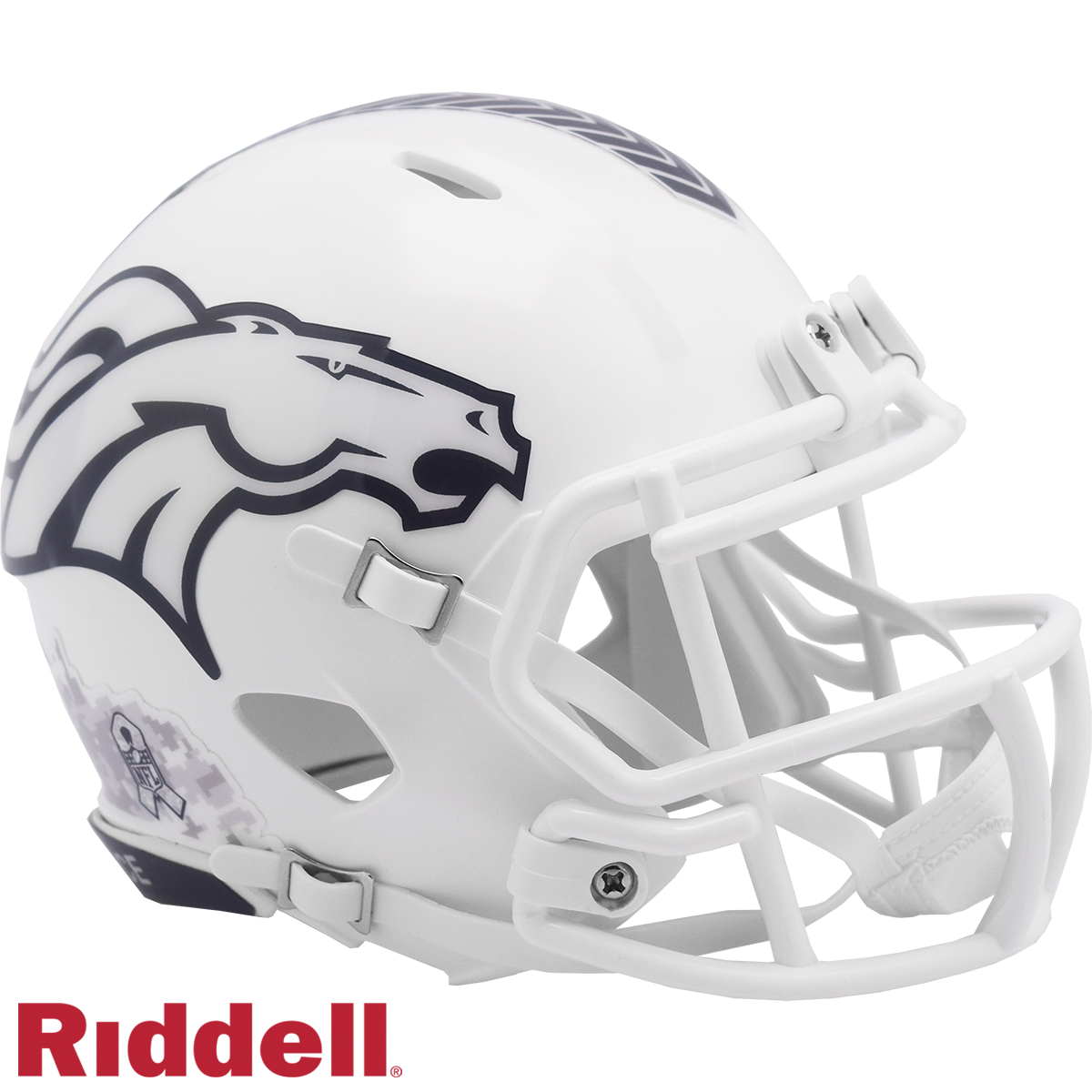 Denver Broncos Helmet Riddell Replica Mini Speed Style Salute To Service 2024
