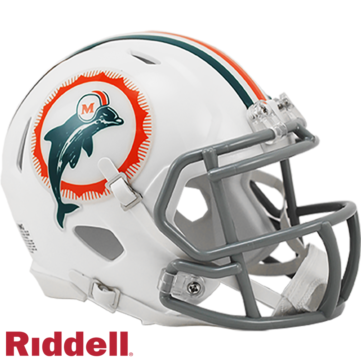 Miami Dolphins Helmet Riddell Replica Mini Speed Style 1972 T/B