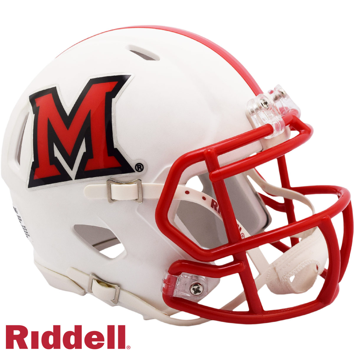 Miami of Ohio Redhawks Helmet Riddell Replica Mini Speed Style