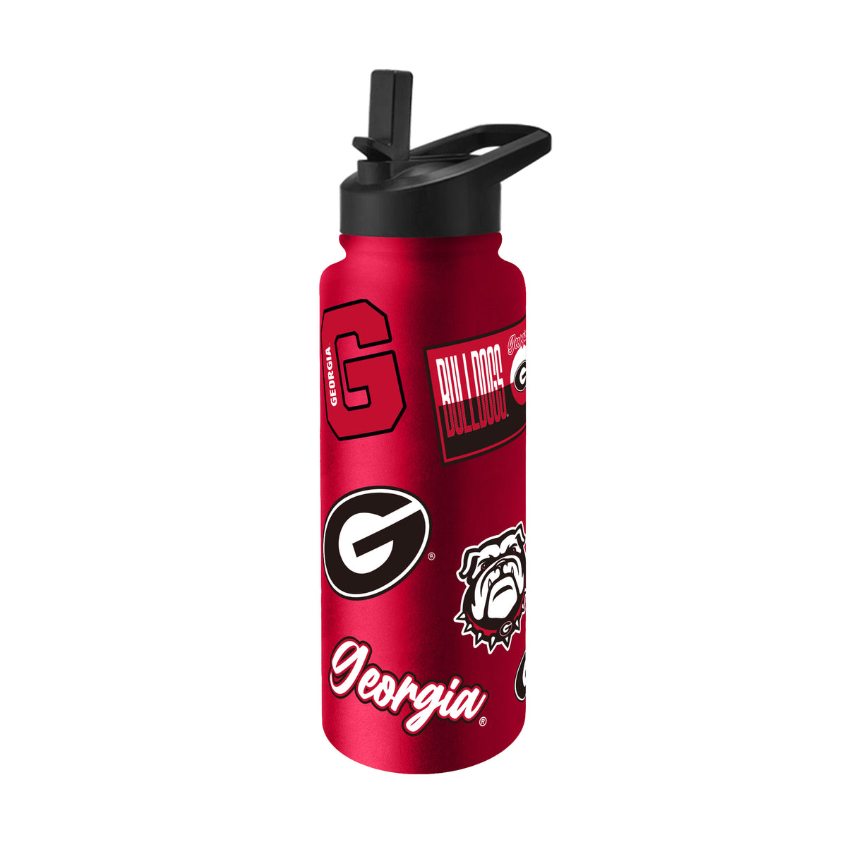 Georgia Bulldogs Quencher Bottle 34oz Stainless Steel Dreamweave
