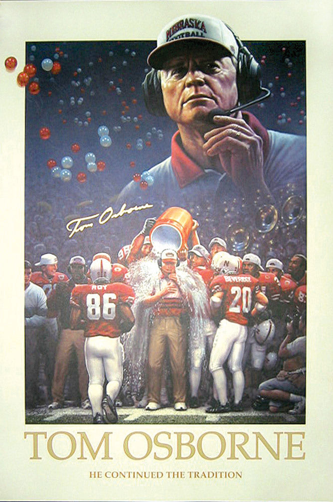 Tom Osborne Autographed Print (Unframed)
