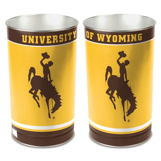 Wyoming Cowboys Wastebasket 15 Inch Special Order