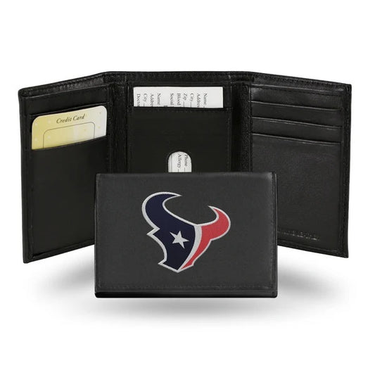 Houston Texans Wallet Trifold Leather Embroidered 2025