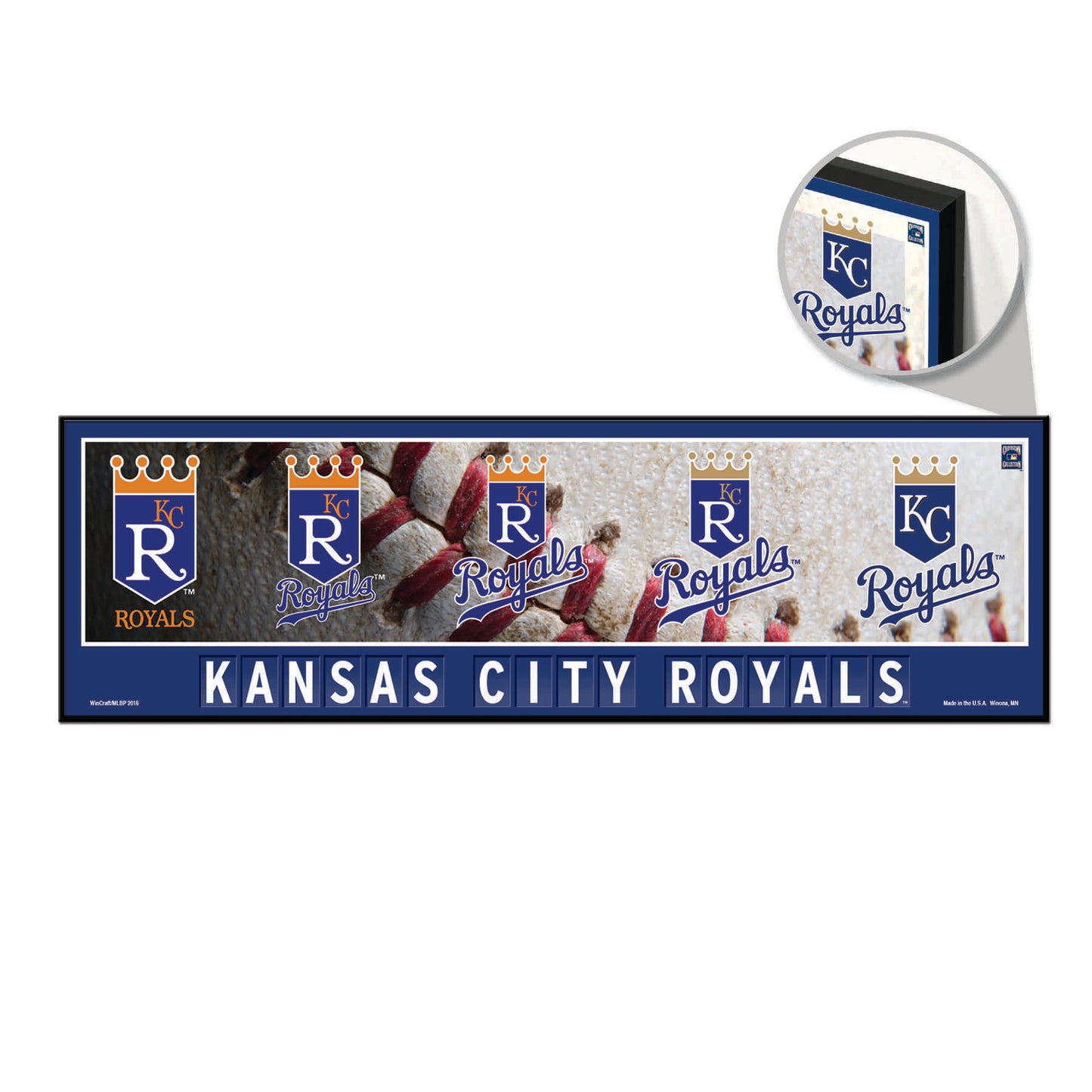 Kansas City Royals Sign 9x30 Wood Evolution