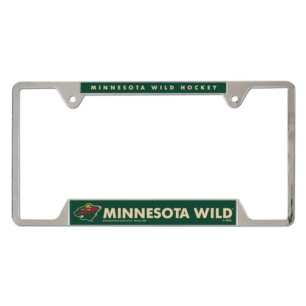Minnesota Wild License Plate Frame Metal