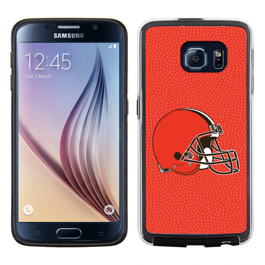 Cleveland Browns Phone Case Team Color Football Pebble Grain Feel Samsung Galaxy S6 CO