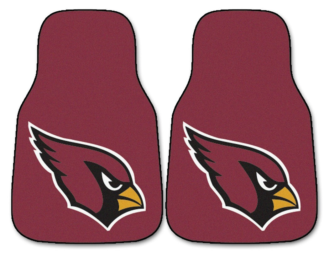 Arizona Cardinals Car Mats Printed Carpet 2 Piece Set