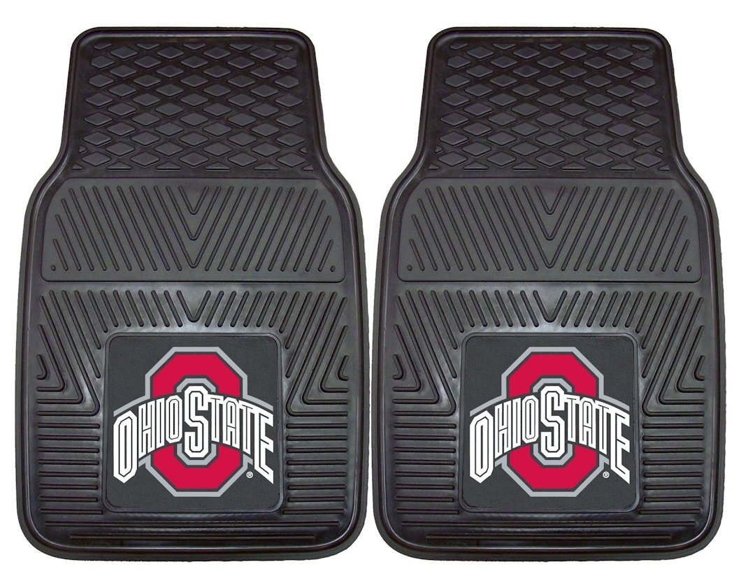 Ohio State Buckeyes Heavy Duty 2-Piece Vinyl Car Mats