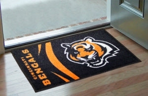 incinnati Bengals Rug 19x30 Starter Style Logo Design