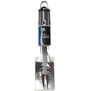 Kansas State Wildcats Utensil Set Grilling BBQ Stainless Steel 3 Piece
