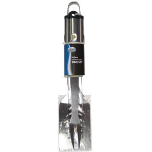 West Virginia Mountaineers Utensil Set Grilling BBQ Stainless Steel 3 Piece
