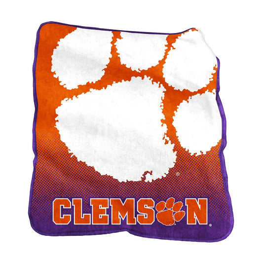 Clemson Tigers Blanket 50x60 Raschel Throw