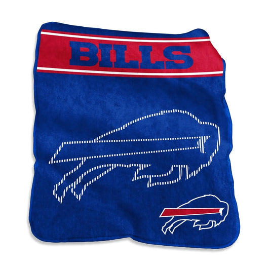 Buffalo Bills Blanket 60x80 Raschel Throw