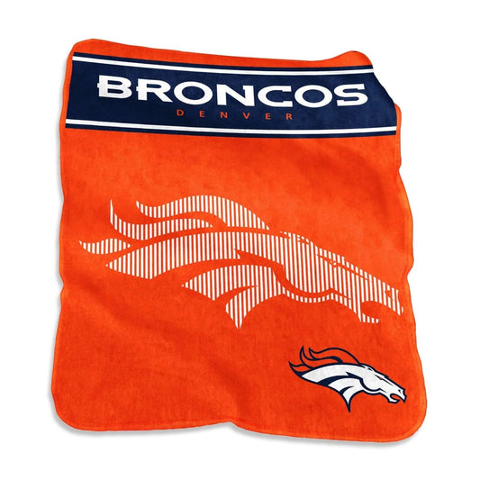 Denver Broncos Blanket 60x80 Raschel Throw