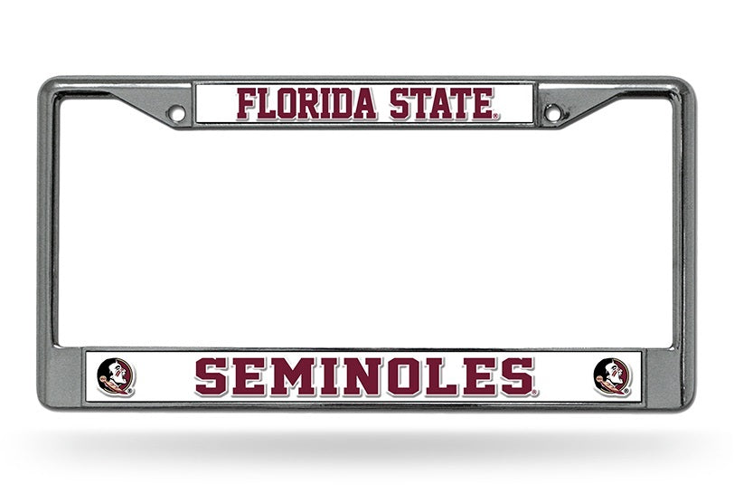 Florida State Seminoles License Plate Frame Chrome