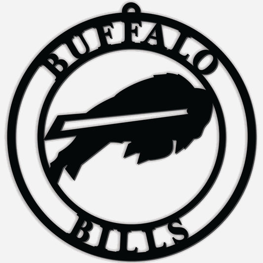 Buffalo Bills Sign Door Hanger 16 Inch