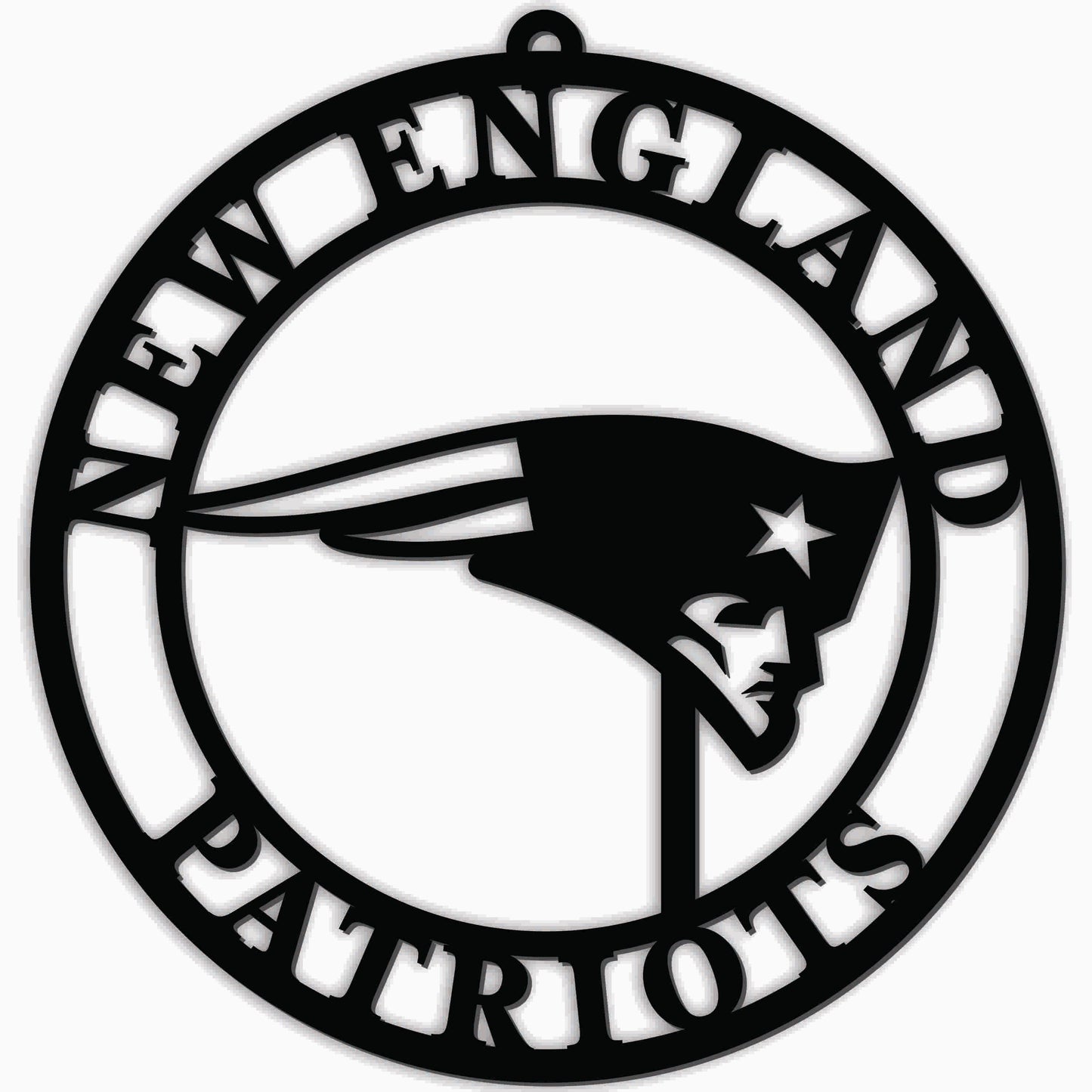 New England Patriots Sign Door Hanger 16 Inch