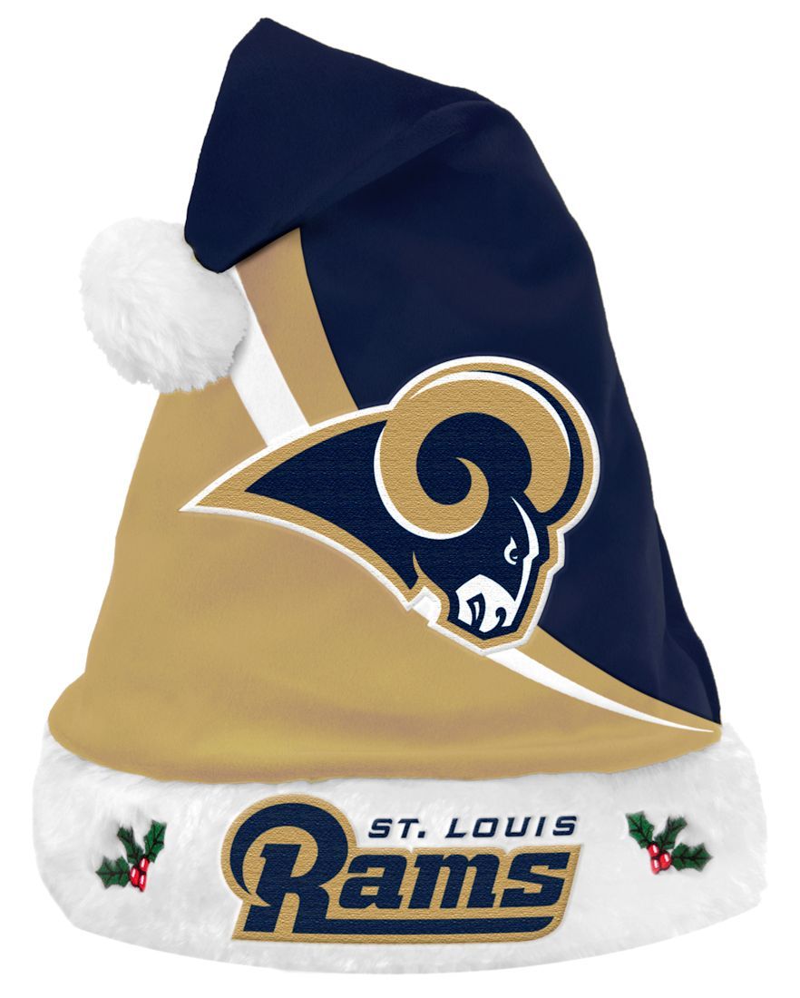 St. Louis Rams 2013 Swoop Logo Santa Hat