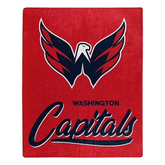 Washington Capitals Blanket 50x60 Raschel Signature Design