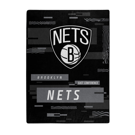 Brooklyn Nets Blanket 60x80 Raschel Digitize Design
