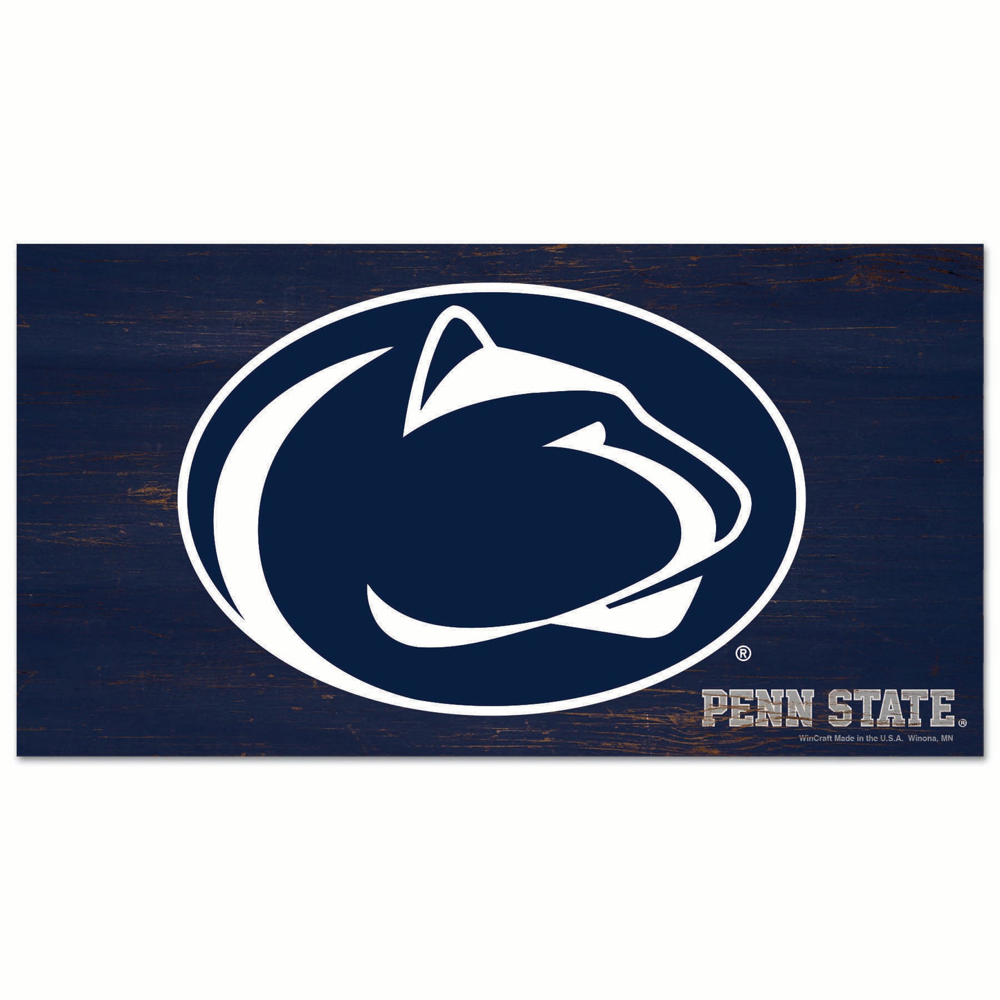 Penn State Nittany Lioins Sign Wood 9x17