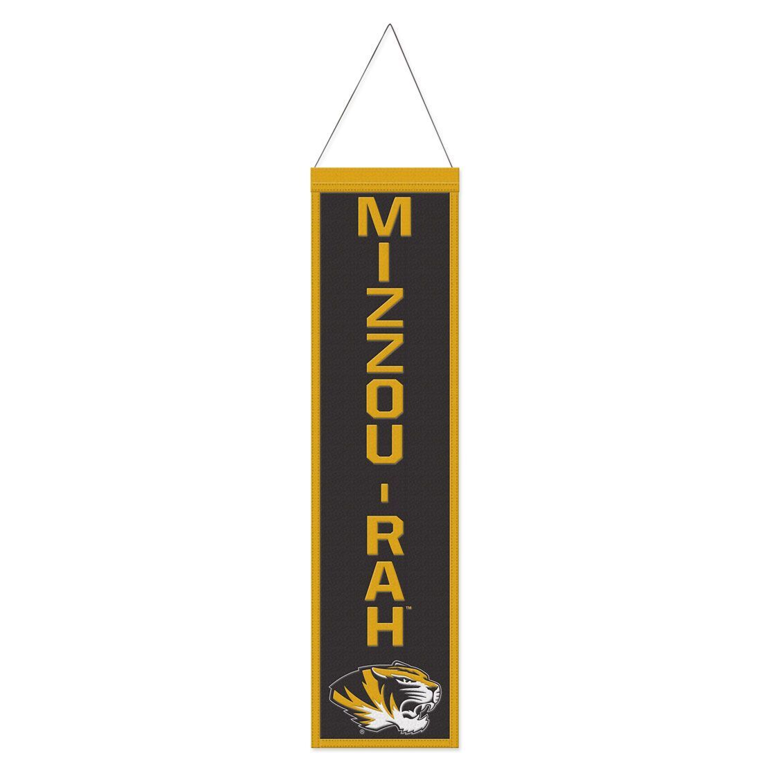 Missouri Tigers Banner Wool 8x32 Heritage Slogan Design - Special Order