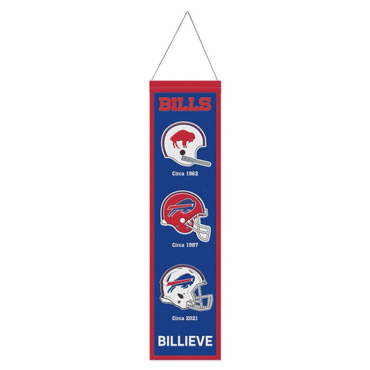 Buffalo Bills Banner Wool 8x32 Heritage Evolution Design
