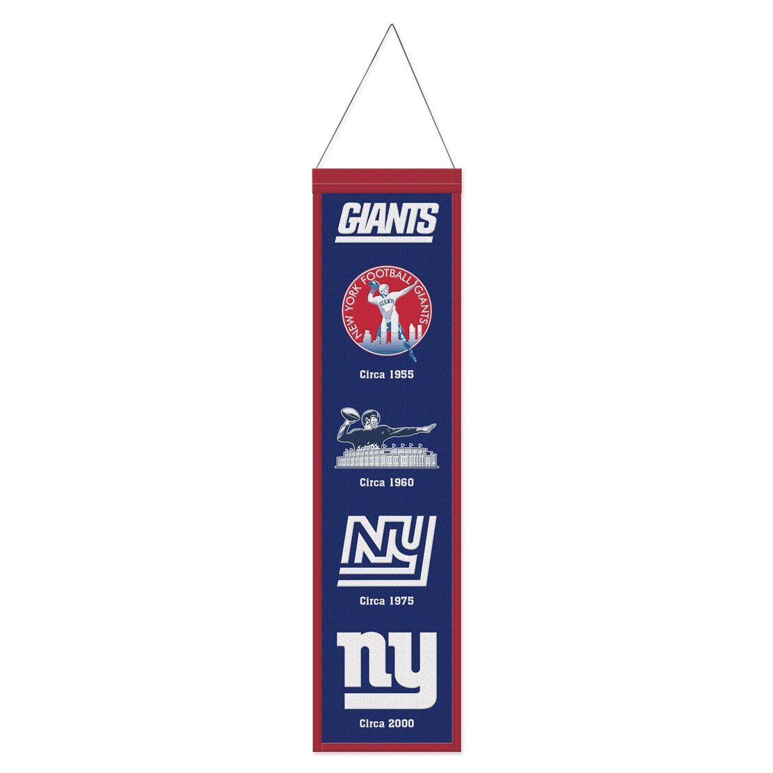 New York Giants Banner Wool 8x32 Heritage Evolution Design