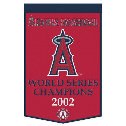 Los Angeles Angels Banner Wool 24x38 Dynasty Champ Design - Special Order