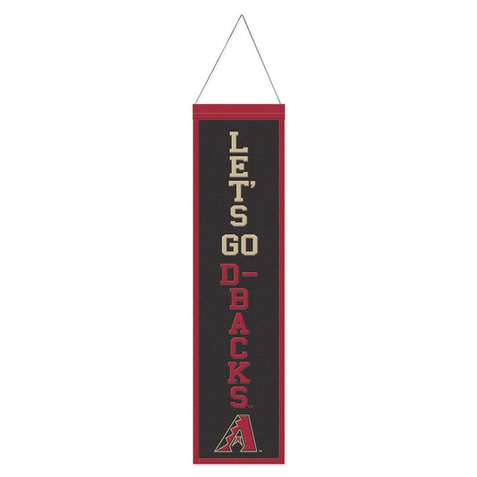 Arizona Diamondbacks Banner Wool 8x32 Heritage Slogan Design - Special Order
