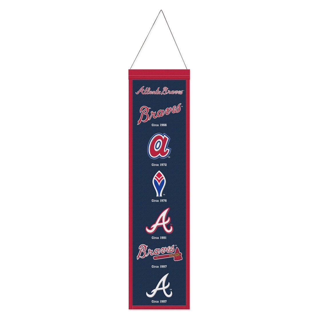 Atlanta Braves Banner Wool 8x32 Heritage Evolution Design