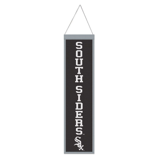Chicago White Sox Banner Wool 8x32 Heritage Slogan Design - Special Order