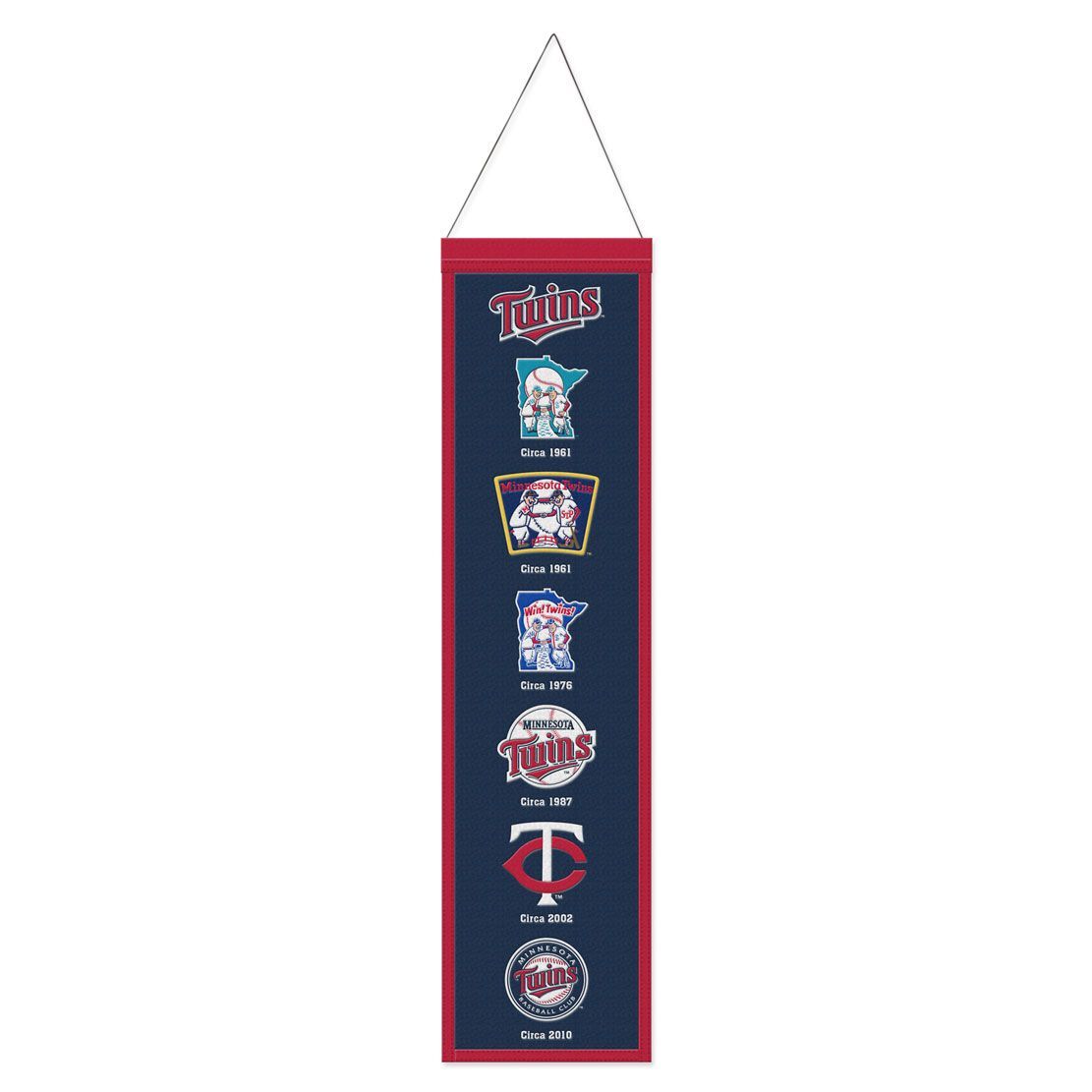Minnesota Twins Banner Wool 8x32 Heritage Evolution Design