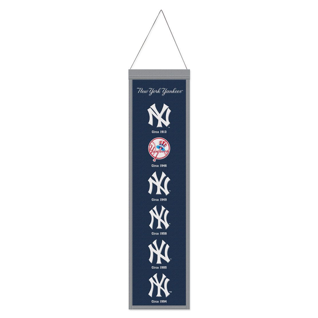 New York Yankees Banner Wool 8x32 Heritage Evolution Design