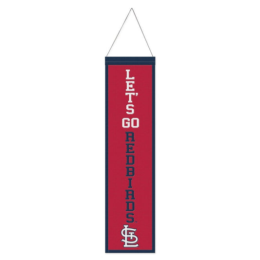 St. Louis Cardinals Banner Wool 8x32 Heritage Slogan Design - Special Order