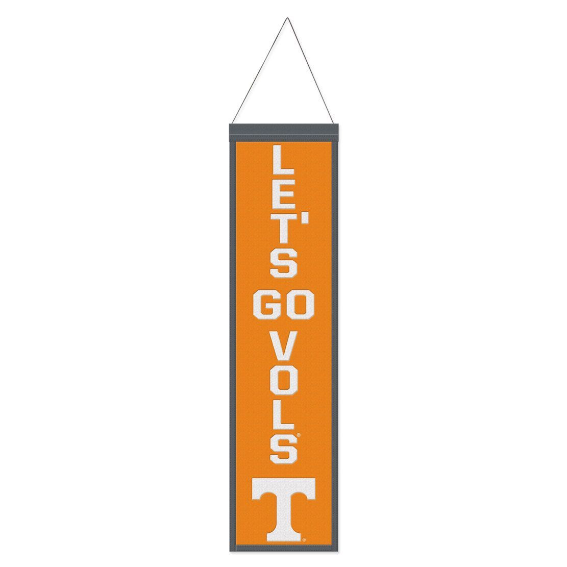 Tennessee Volunteers Banner Wool 8x32 Heritage Slogan Design - Special Order